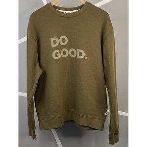 Cotopaxi Do Good Moss Green Sweatshirt Men’s Large Fleece Pullover Outdoor